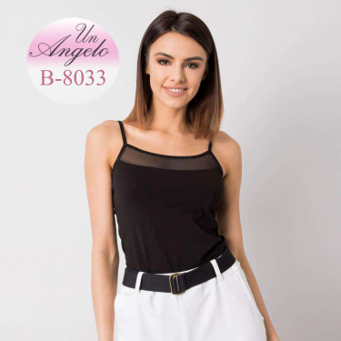 Black cotton bodice with...