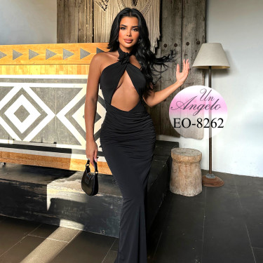 Long elegant halter dress