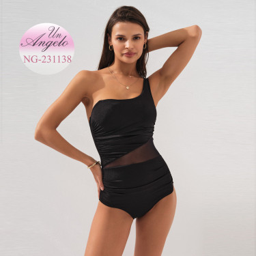 All black swimsuit
