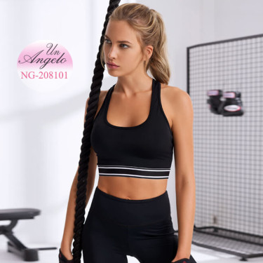 Black sports bustier with...